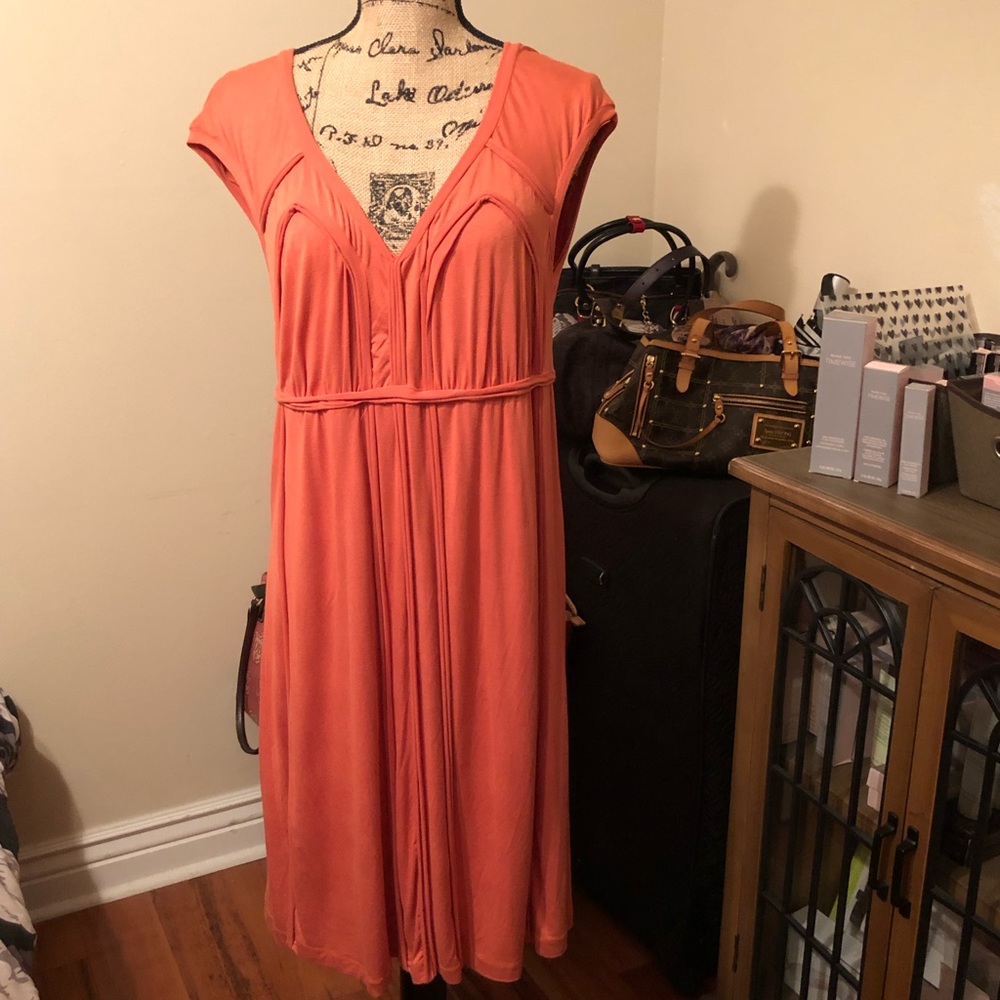 MAX STUDIO | Salmon-colored dress